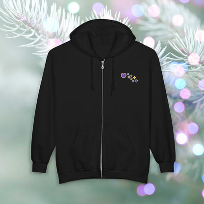 OT7 Zip Hoodie - 12 Days of Bangtan - Fanmade BTS Merch - Full Zip Sweatshirt