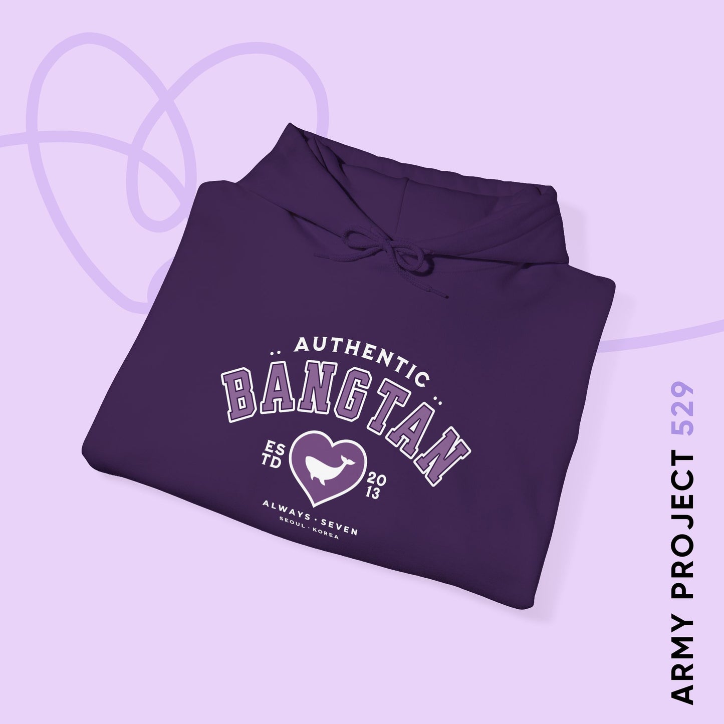 OT7 Hoodie - Bangtan Athletics - Fanmade BTS Merch - Cozy Unisex Sweatshirt