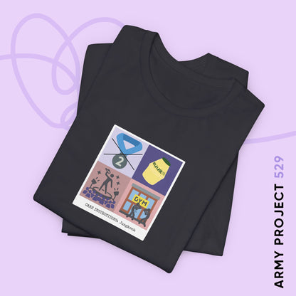 Jung Kook Short Sleeve Shirt - Funny Fanmade BTS Merch - Care Instructions - Soft Unisex T-Shirt