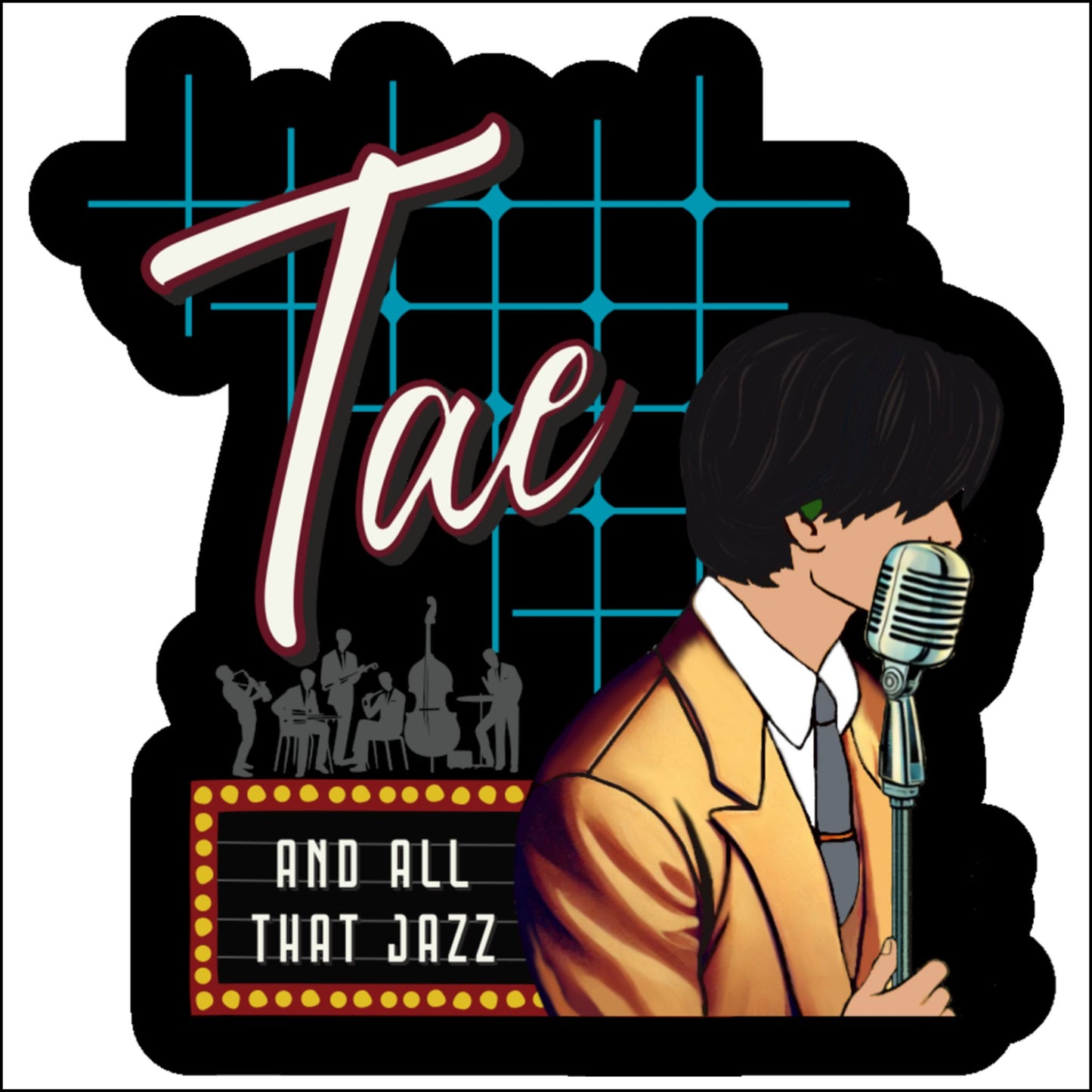 Taehyung 1950s Retro Custom Cut Acrylic Ornament