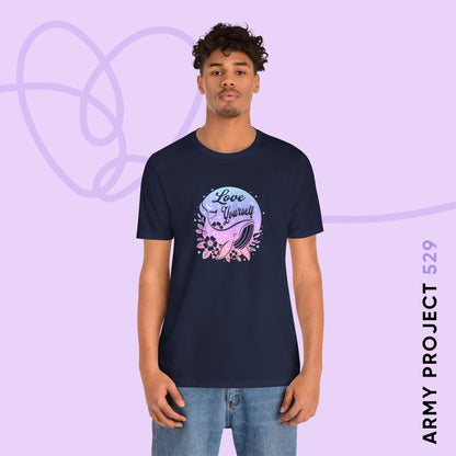 OT7 Short Sleeve Shirt - Love Yourself - Fanmade BTS Merch - Soft Unisex T-Shirt