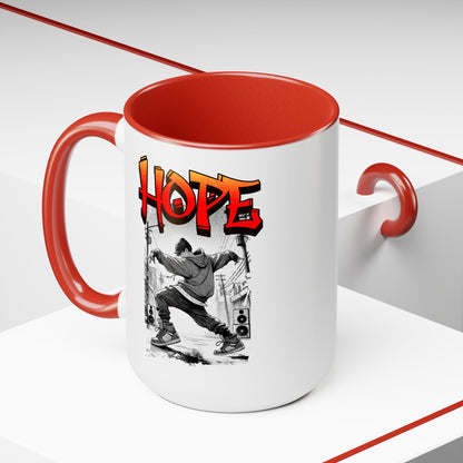 Hobi Concert Coffee Mug - HOTS with Hope - Fanmade BTS Drinkware - 15 oz Ceramic