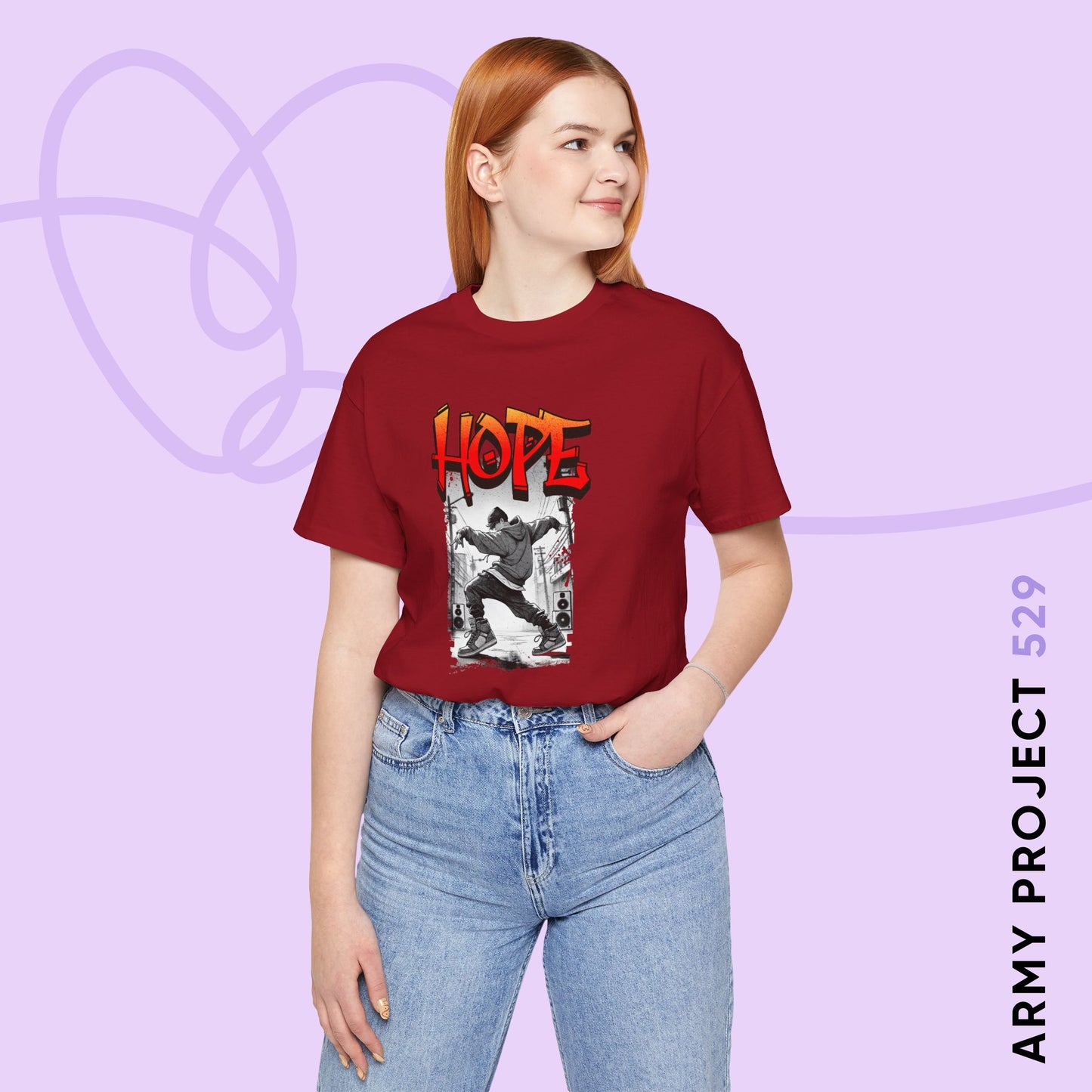 HOTS with Hope (Arson ver.) Unisex Jersey Short Sleeve Tee