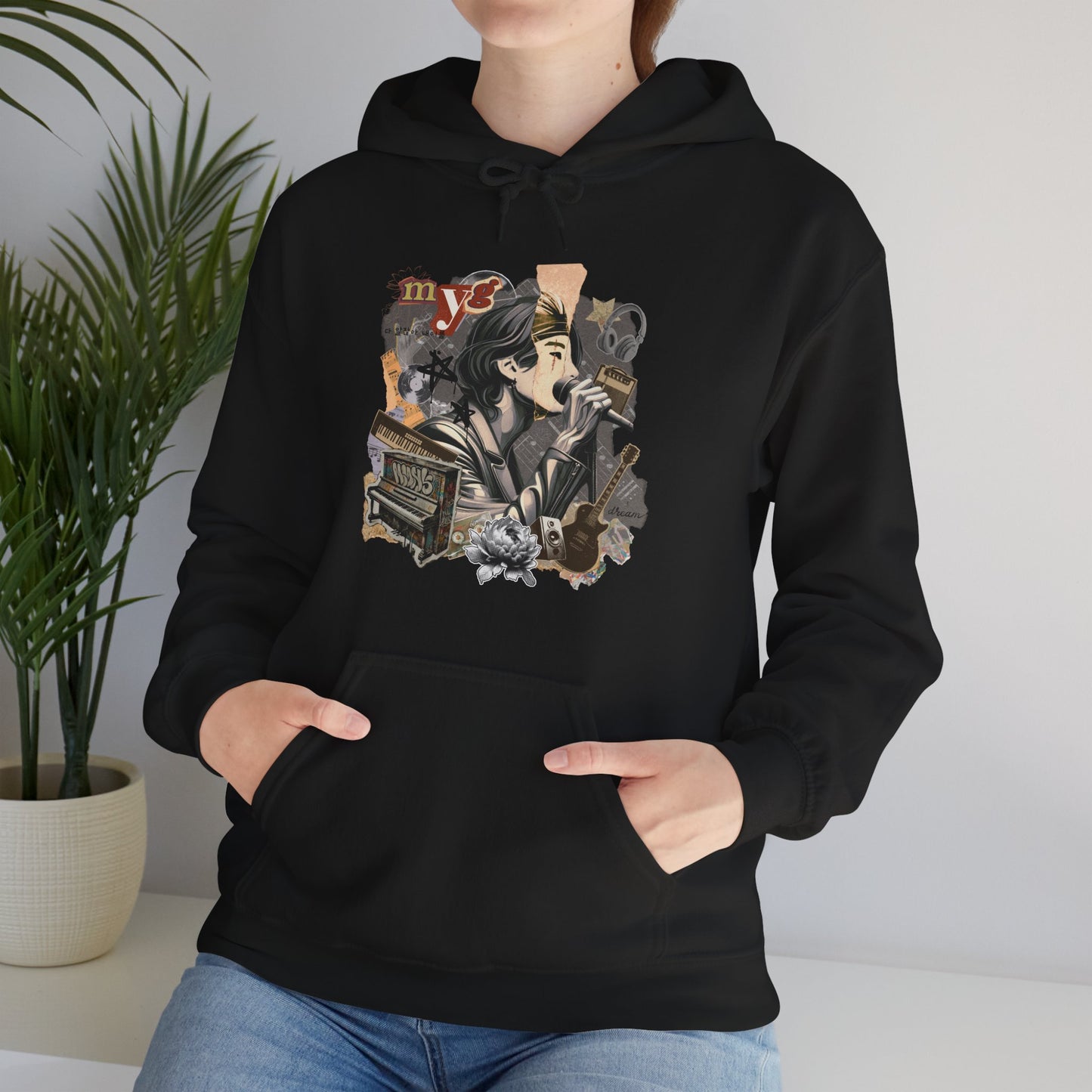 Yoongi Hoodie - Fanmade BTS Retro Series - 2010s Rock Aesthetic - Cozy Unisex Sweatshirt
