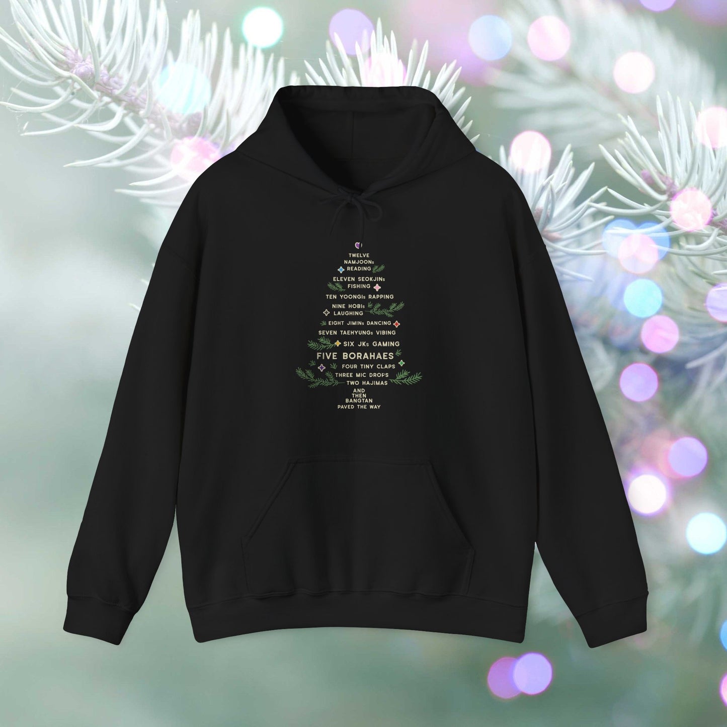 OT7 Hoodie - 12 Days of Bangtan- Fanmade BTS Merch - Cozy Unisex Sweatshirt