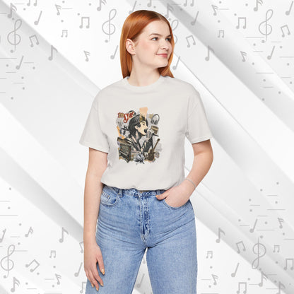 Yoongi Short Sleeve Shirt - Fanmade BTS Retro Series - 2010s Rock Aesthetic - Soft Unisex T-Shirt