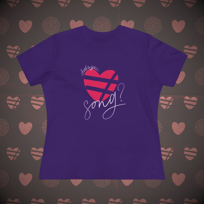 OT7 Women's Tee - What's Your Love Song? - Soft Jersey T-Shirt