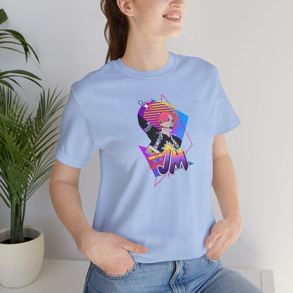 Jimin Short Sleeve Shirt - Fanmade BTS Retro Series - 80s Pop Aesthetic - Soft Unisex T-Shirt