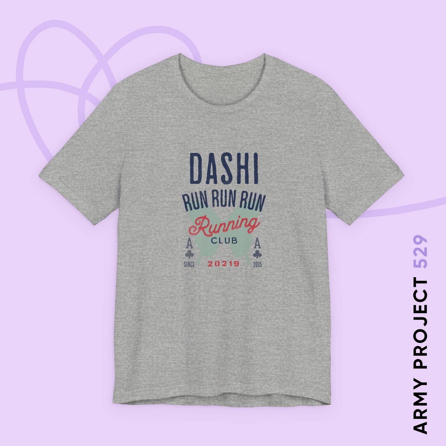 OT7 Short Sleeve Shirt - Dashi Running Club - Fanmade BTS Merch - Unisex Jersey T-Shirt