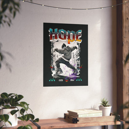 Hobi Wall Art - Fanmade BTS Retro Series - 90s Hip-Hop Aesthetic - Matte Poster
