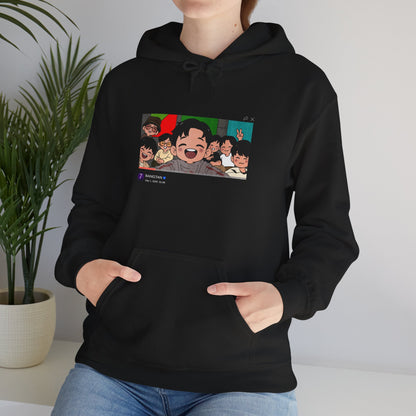 OT7 Reunion Hoodie - Fanmade BTS Merch - Original Chibi Artwork - Cozy Unisex Sweatshirt