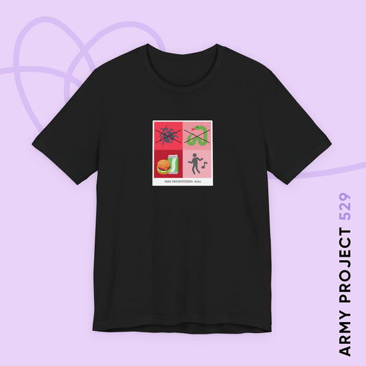 Hobi Short Sleeve Shirt - Funny Fanmade BTS Merch - Care Instructions - Soft Unisex T-Shirt