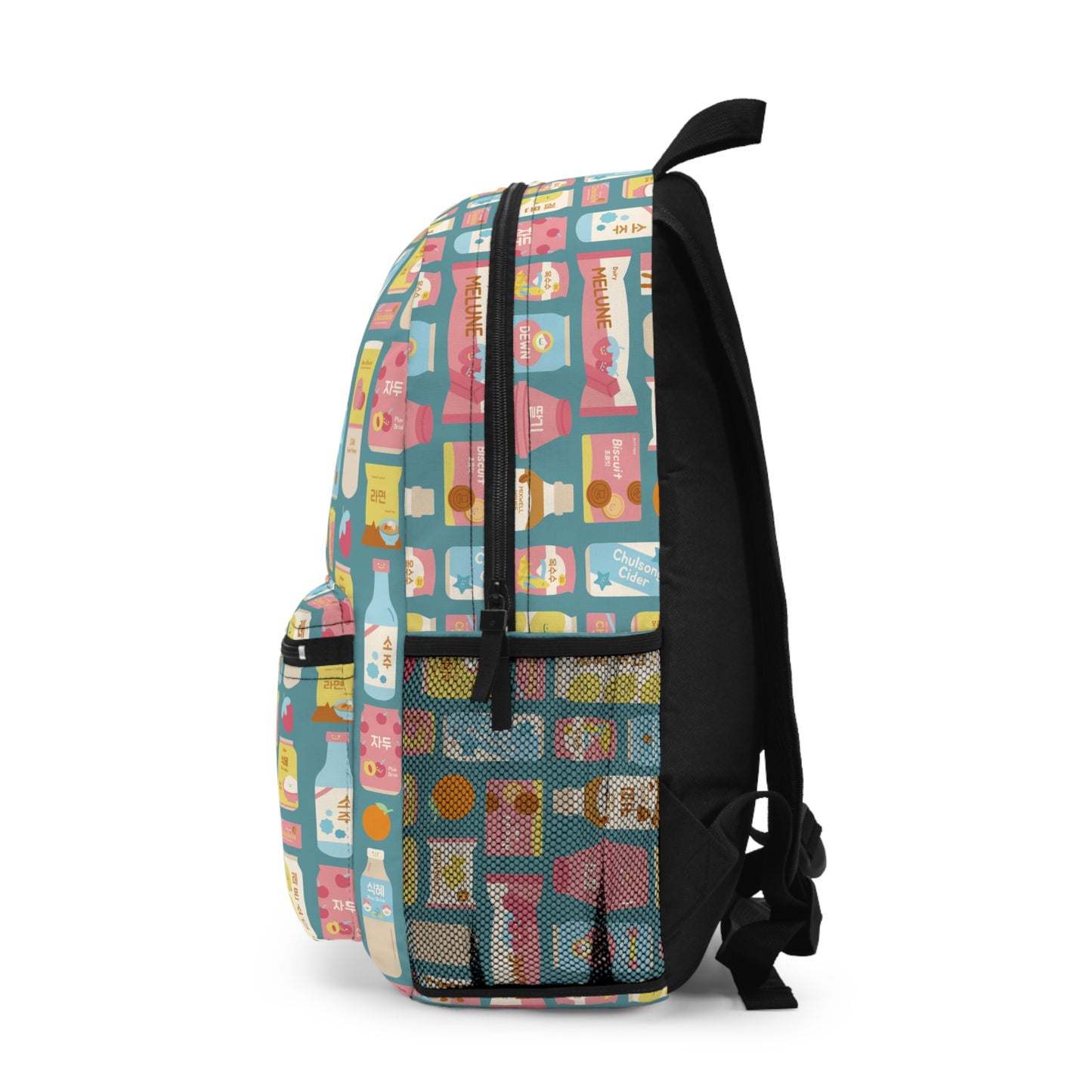 Sweet Pastel Korean Snacks Backpack