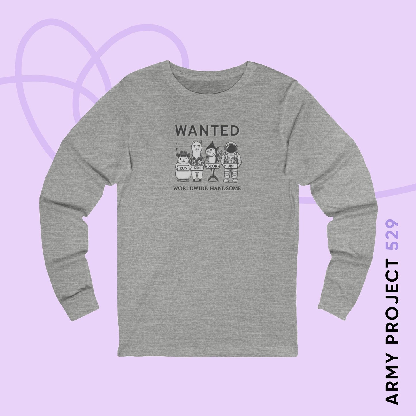 Run Kim Seokjin Unisex Jersey Long Sleeve Tee