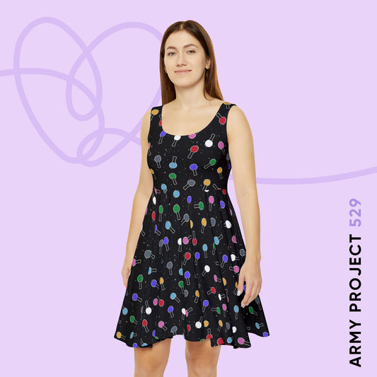 Ma City Map Lightstick Skater Dress