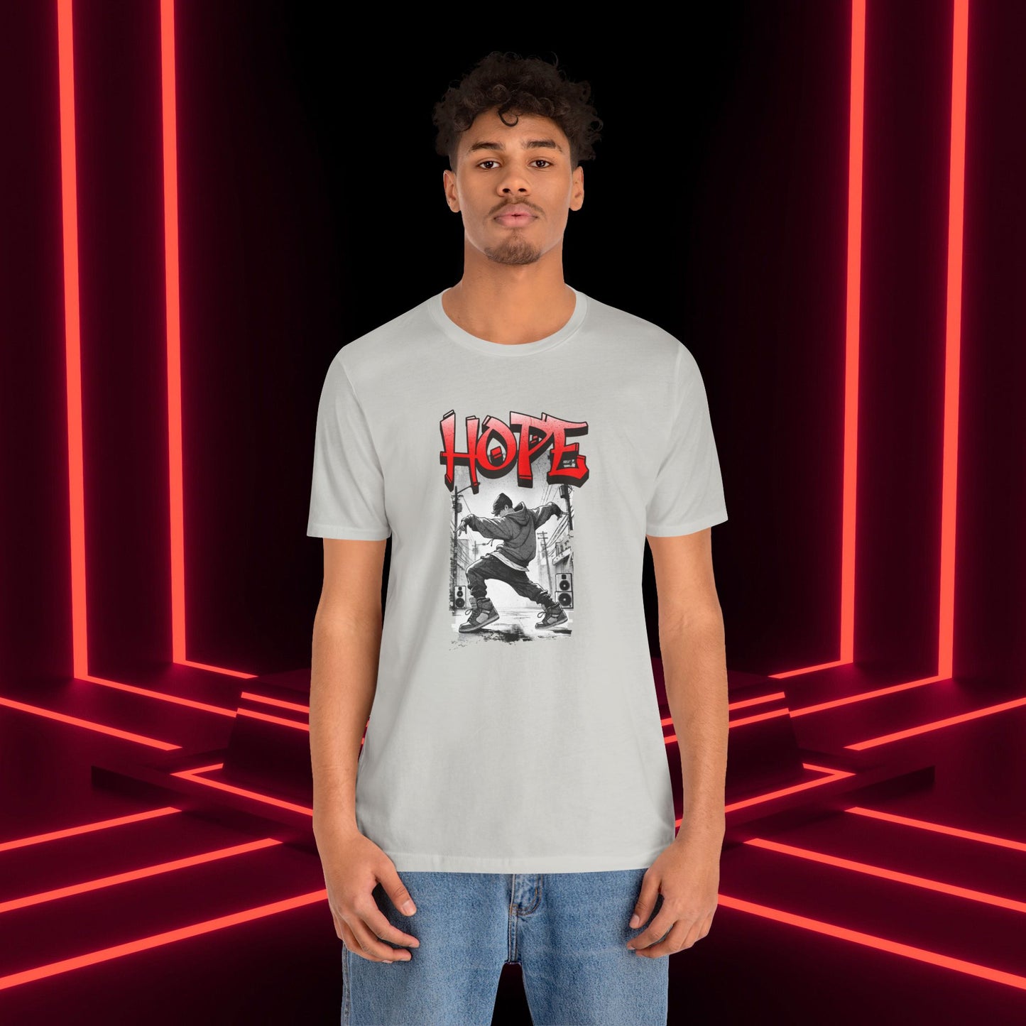 Hobi Concert Short Sleeve Shirt - HOTS with Hope (Stop Sign Ver.) - Fanmade BTS Merch - Soft Unisex T-Shirt