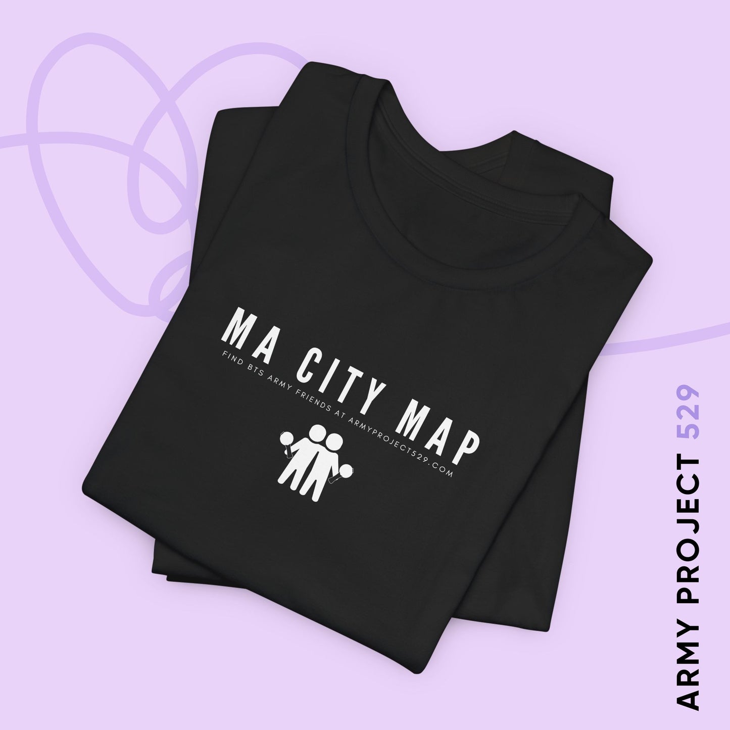 Ma City Map Unisex Jersey Short Sleeve Tee