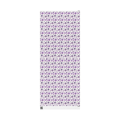 OT7 Wrapping Paper - Secret Snowflakes (White) - Subtle Fanmade BTS Merch - ARMY Gift Wrap