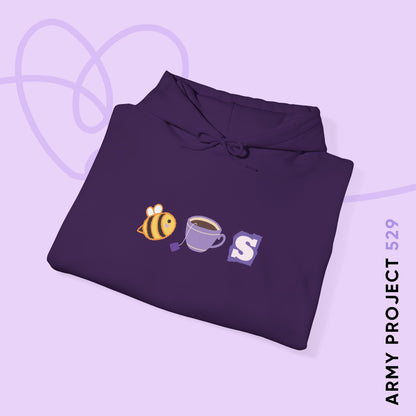 OT7 Hoodie - Bee Tea Ess - Fanmade BTS Merch - Cozy Unisex Sweatshirt