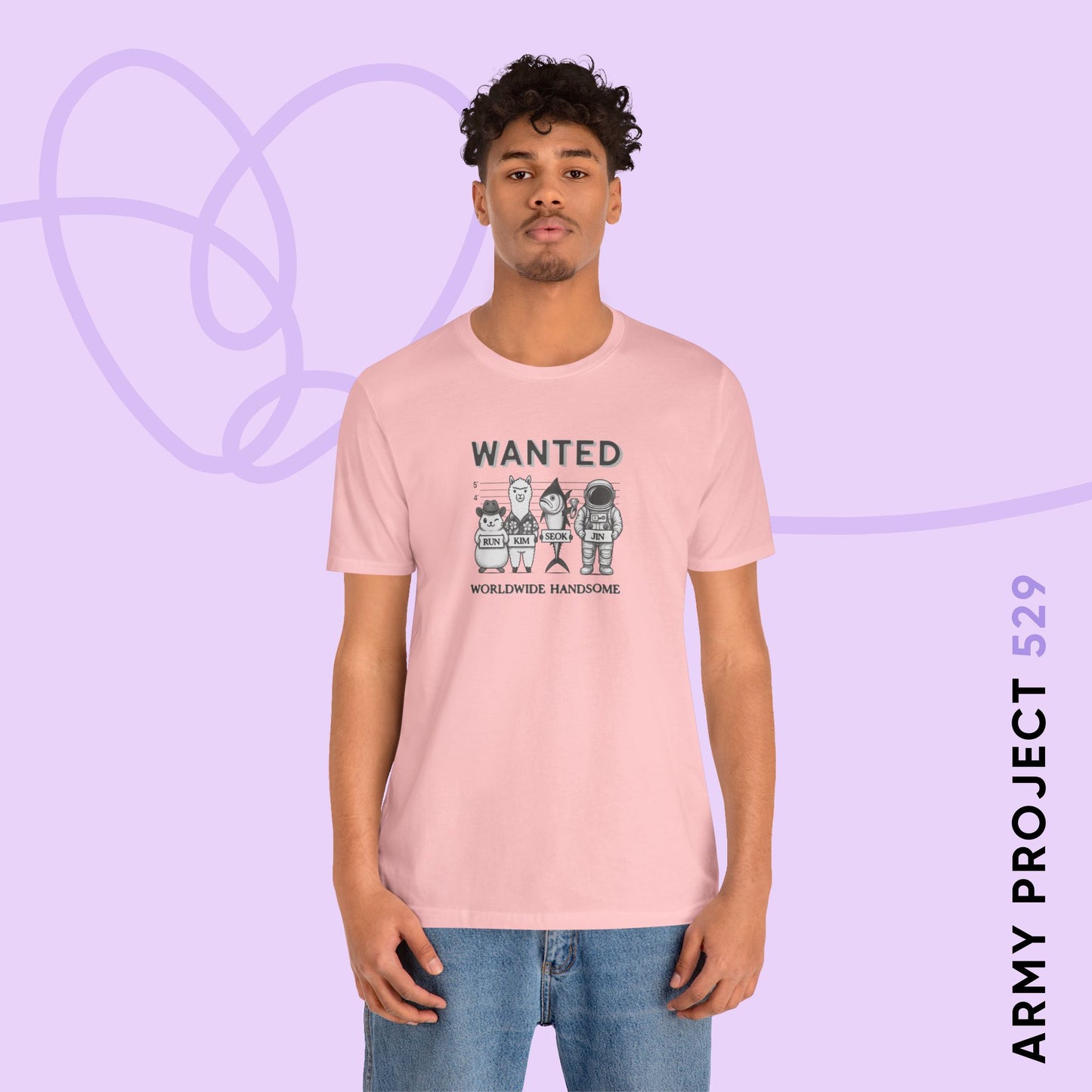 Run Kim Seokjin Unisex Jersey Short Sleeve Tee