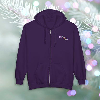 OT7 Zip Hoodie - 12 Days of Bangtan - Fanmade BTS Merch - Full Zip Sweatshirt