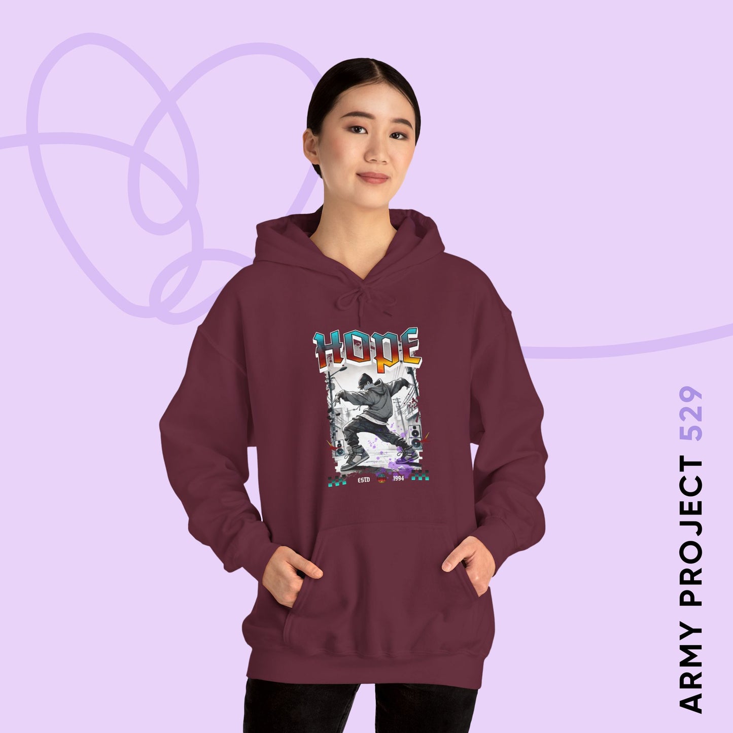 Hobi 1990s Retro Series Unisex Heavy Blend™ Hoodie