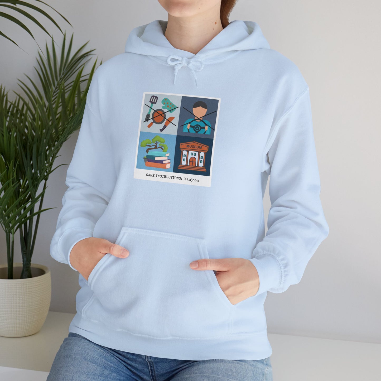 Namjoon Hoodie - Funny Fanmade BTS Merch - Care Instructions - Cozy Unisex Sweatshirt