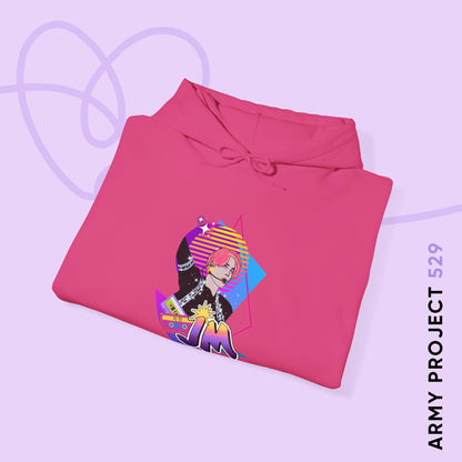 Jimin Hoodie - Fanmade BTS Retro Series - 80s Pop Aesthetic - Cozy Unisex Sweatshirt