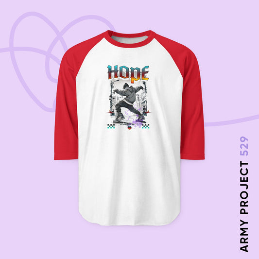 Hobi 1990s Retro Series Unisex 3\4 Sleeve Baseball Tee