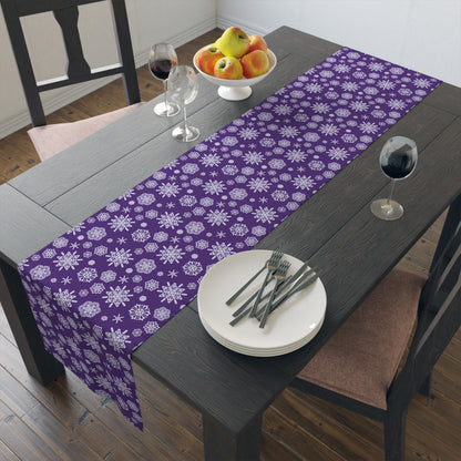 OT7 Table Runner - Secret Snowflakes (Purple) - Fanmade BTS Home Decor - Cotton Twill or Polyester