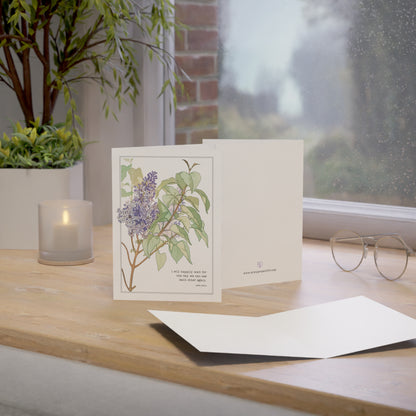 Fanmade BTS Greeting Card - Jimin Love & Friendship Quote  - Vintage Floral Artwork