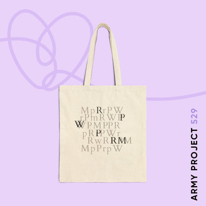 Namjoon Lost in the Page Cotton Canvas Tote Bag