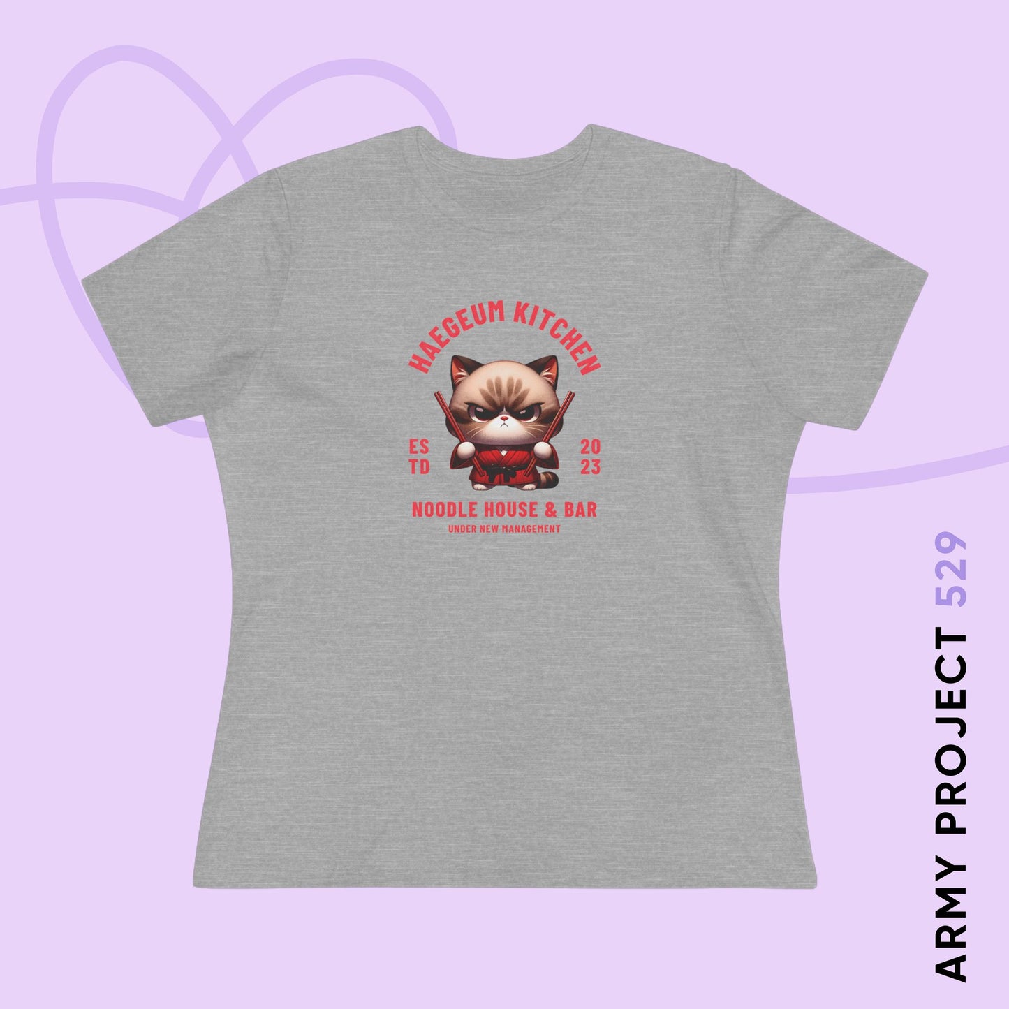 Yoongi Women's Tee - Haegeum Noodle House - Fanmade BTS Merch - Soft Jersey T-Shirt