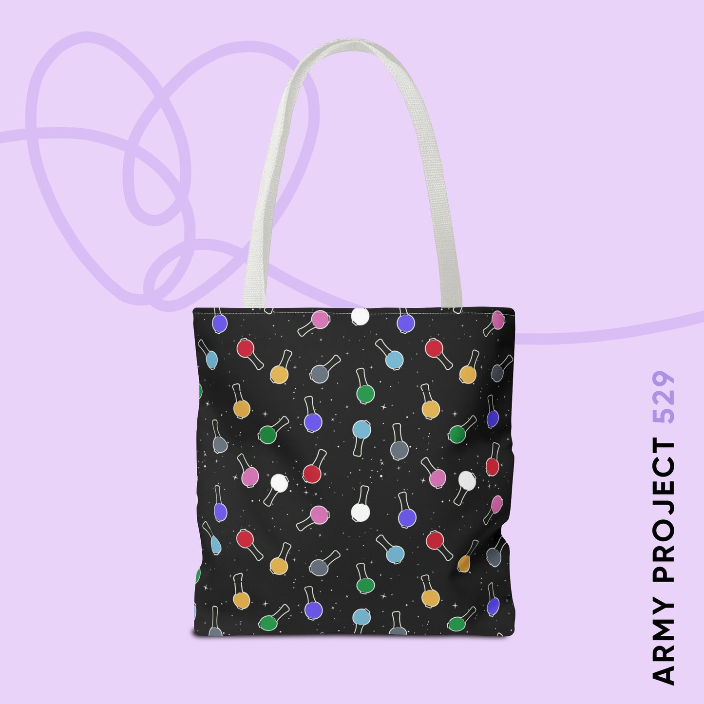 Ma City Map Lightstick Tote Bag