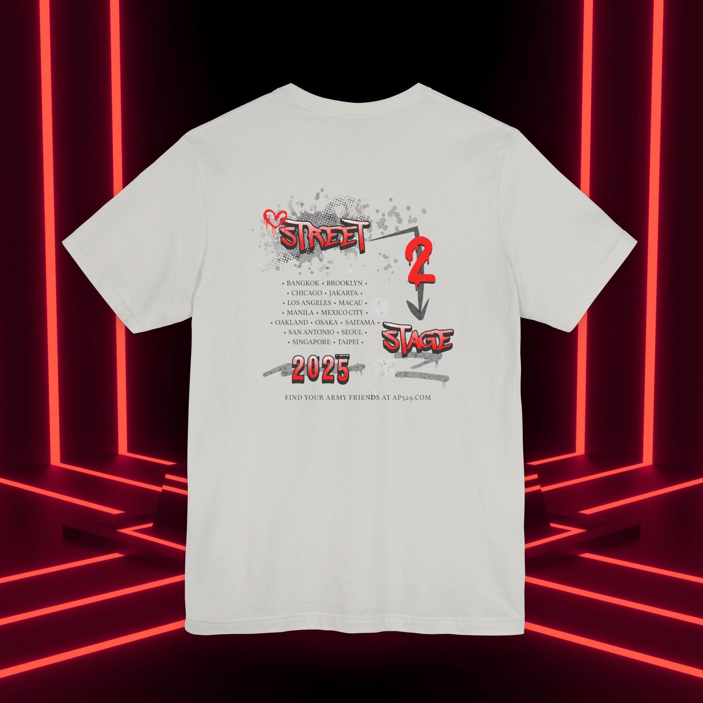 Hobi Concert Short Sleeve Shirt - HOTS with Hope (Stop Sign Ver.) - Fanmade BTS Merch - Soft Unisex T-Shirt