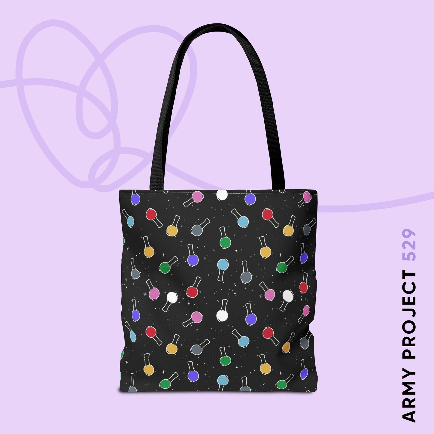 Ma City Map Lightstick Tote Bag