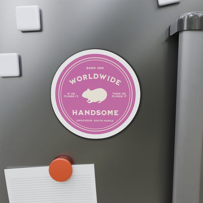 Worldwide Handsome Badge Series Die-Cut Magnet