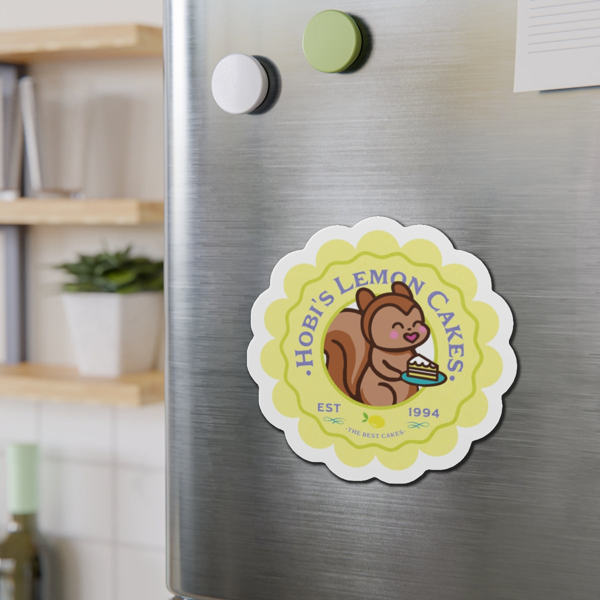 Hobi Lemon Cakes Bakery Series Die-Cut Magnet