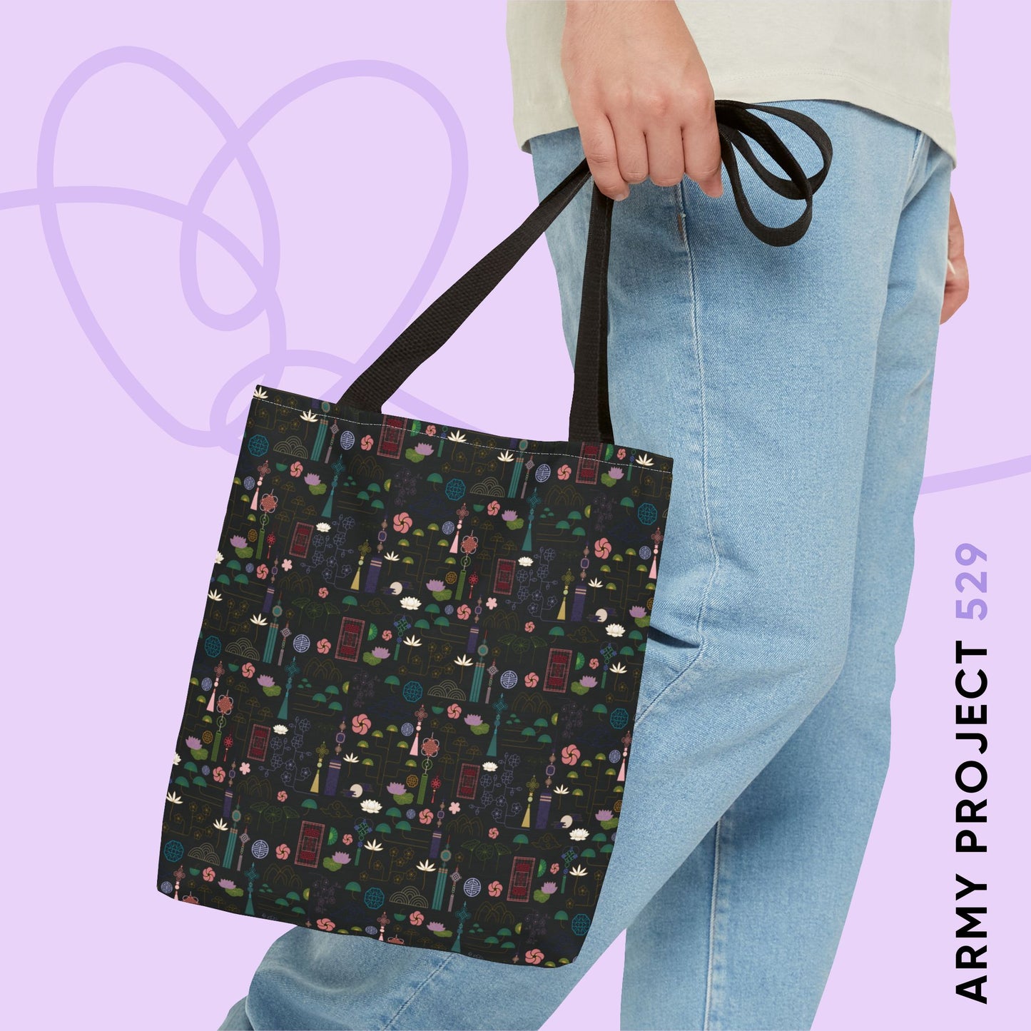 Norigae Night Garden Tote Bag