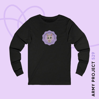 Jung Kook Long Sleeve Shirt - Cute Fanmade BTS Merch - Jung Kook's Party Party Cone - Soft Unisex T-Shirt