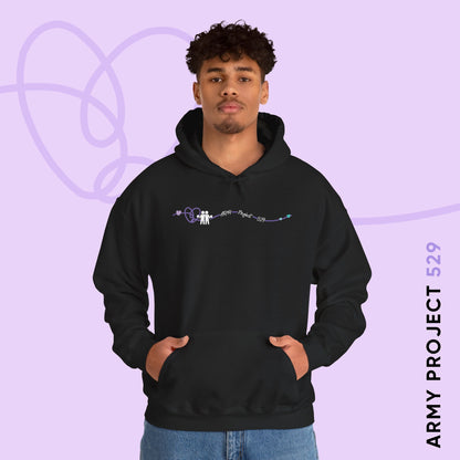 AP529 Heartline Logo Unisex Heavy Blend™ Hoodie