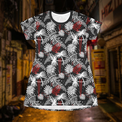 Tropical Chopsticks T-Shirt Dress