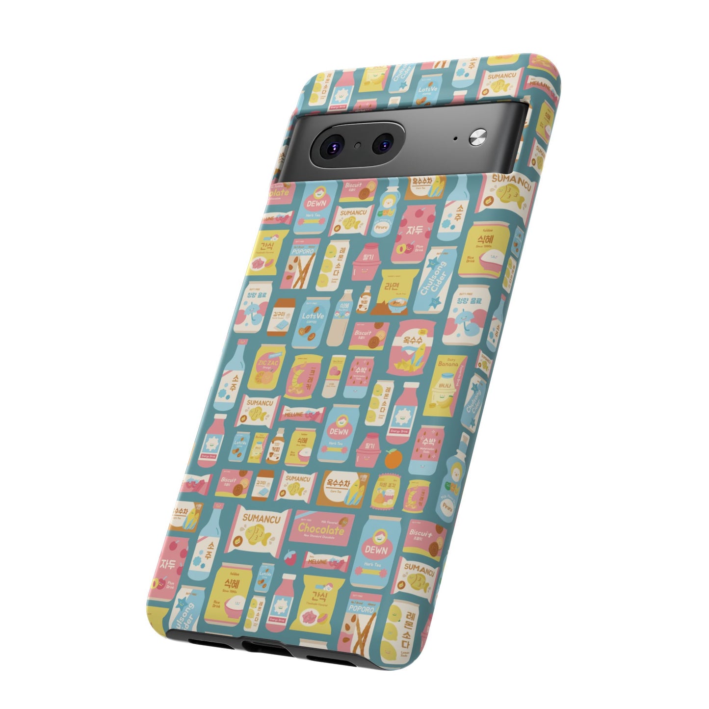 Sweet Pastel Korean Snacks Tough Phone Case - Cute K-Pop Merch - iPhone, Galaxy, Pixel Cover