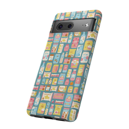 Sweet Pastel Korean Snacks Tough Phone Case - Cute K-Pop Merch - iPhone, Galaxy, Pixel Cover