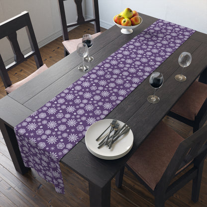 OT7 Table Runner - Secret Snowflakes (Purple) - Fanmade BTS Home Decor - Cotton Twill or Polyester