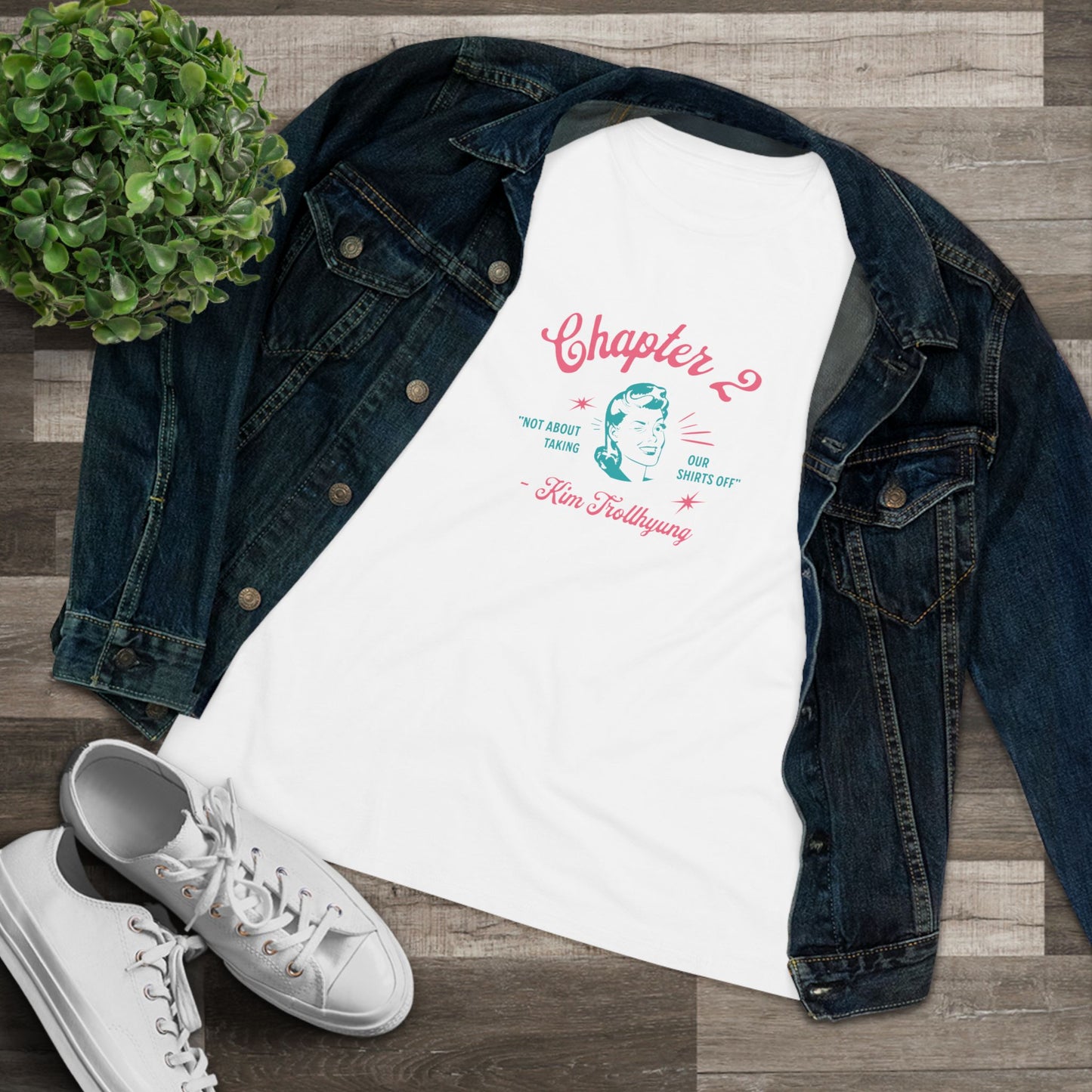 Taehyung Women's Tee - 'Kim Trollhyung' - Fanmade BTS Merch - Soft Jersey T-Shirt