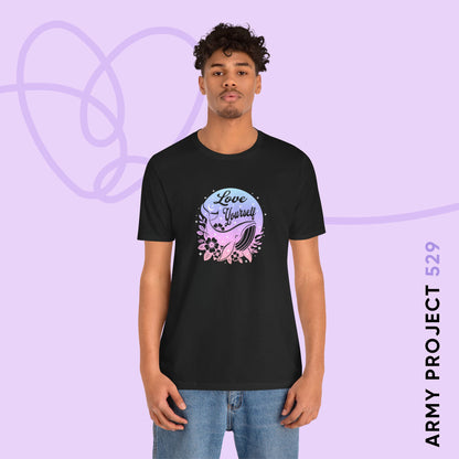 OT7 Short Sleeve Shirt - Love Yourself - Fanmade BTS Merch - Soft Unisex T-Shirt