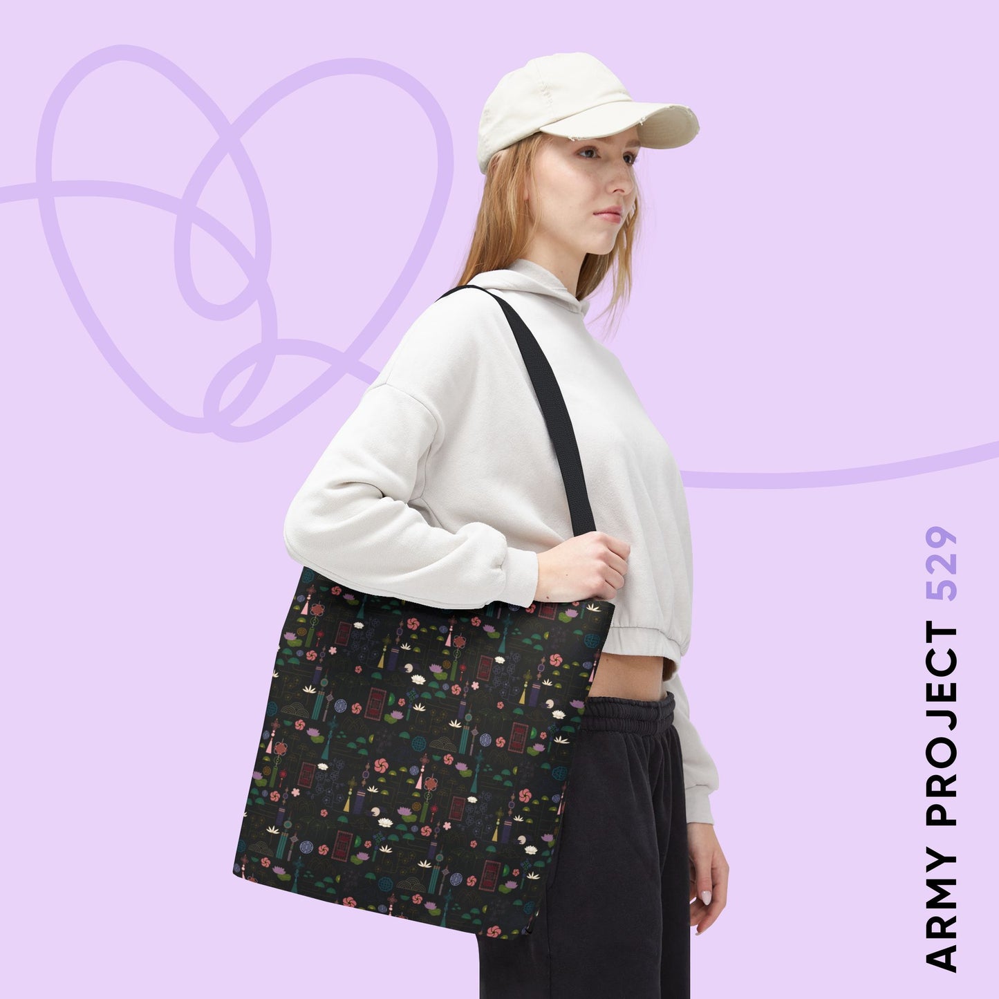 Norigae Night Garden Tote Bag