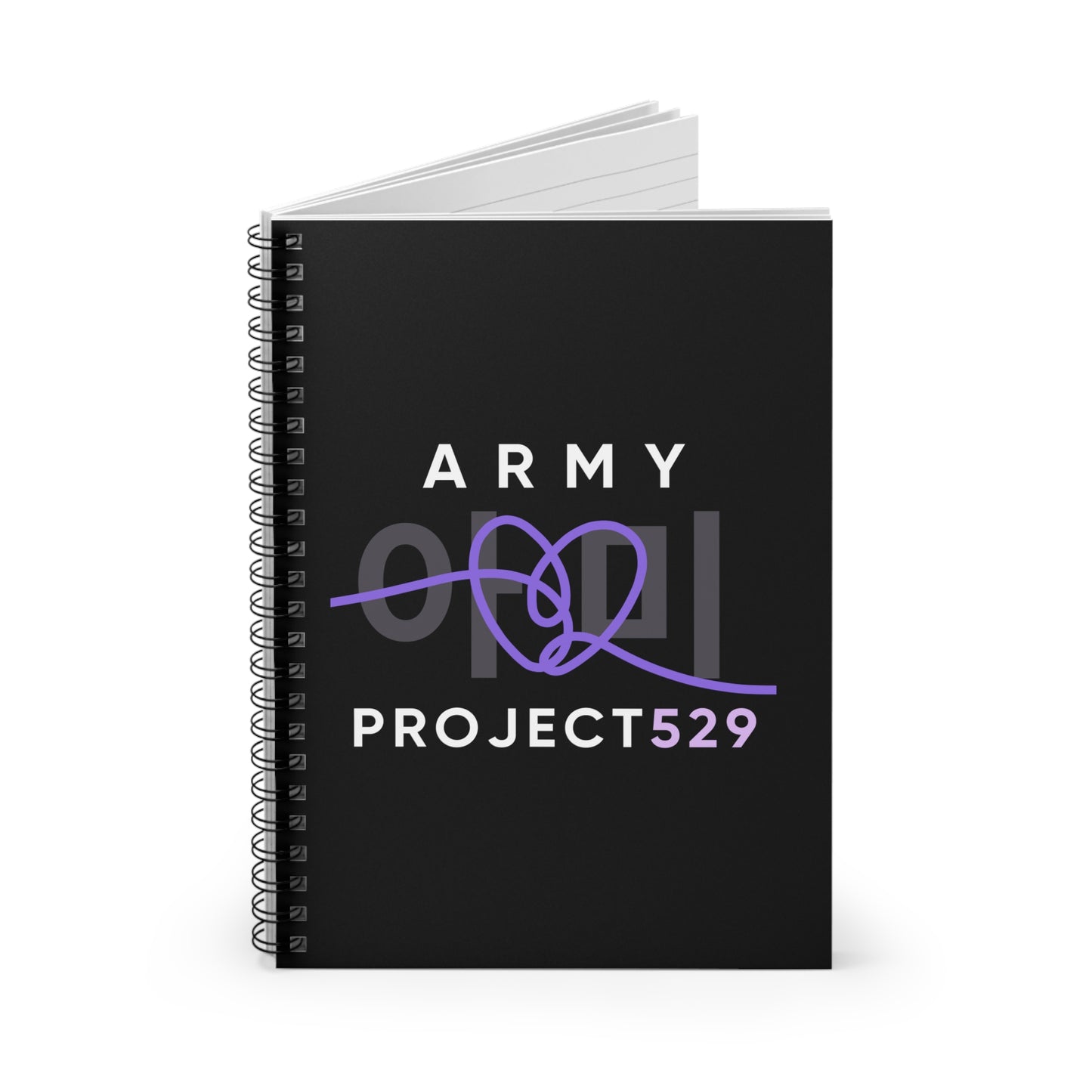 ARMY Project 529 Logo Spiral Notebook