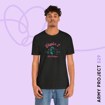 Taehyung Short Sleeve Shirt - 'Kim Trollhyung' - Fanmade BTS Merch - Unisex Jersey T-Shirt